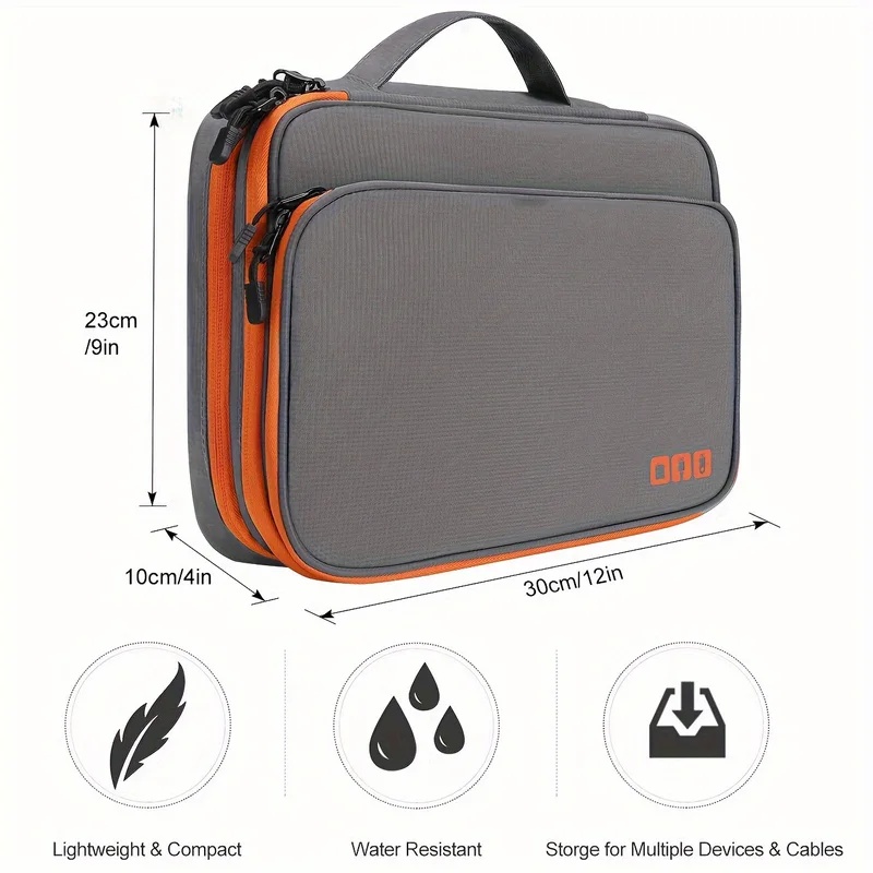 Multi-Layer Electronic Organiz - Tech Accessories Case recension och pris