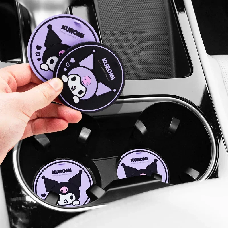 2Pcs Sanrio Kuromi Car Coaster - Kawaii Tech Accessories recension och pris