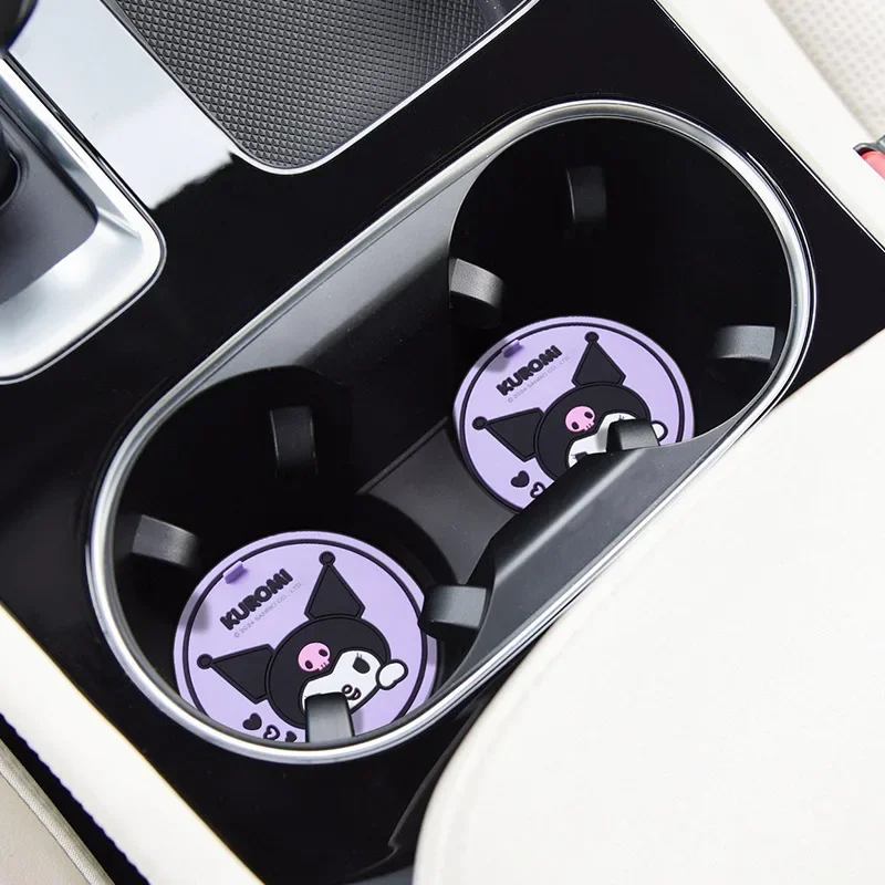 2Pcs Sanrio Kuromi Car Coaster - Kawaii Tech Accessories recension och pris