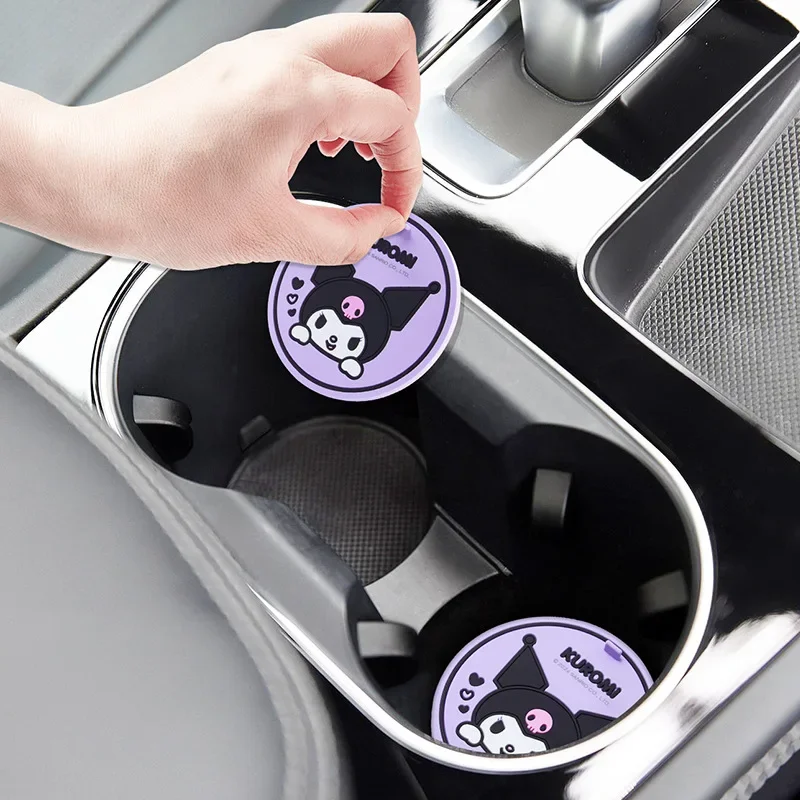 2Pcs Sanrio Kuromi Car Coaster - Kawaii Tech Accessories recension och pris