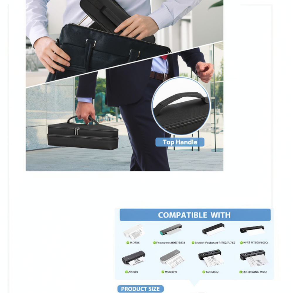 Compact Portable Printer Stora - Tech Accessories Travel Organizer Pouch recension och pris